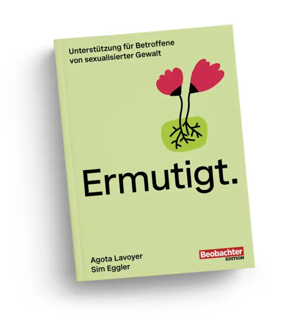 Buchcover «Ermutigt.» von Agota Lavoyer und Sim Eggler zur Begleitung nach sexualisierter Gewalt